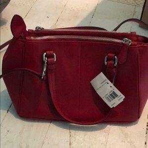 Red coach medium sized bag